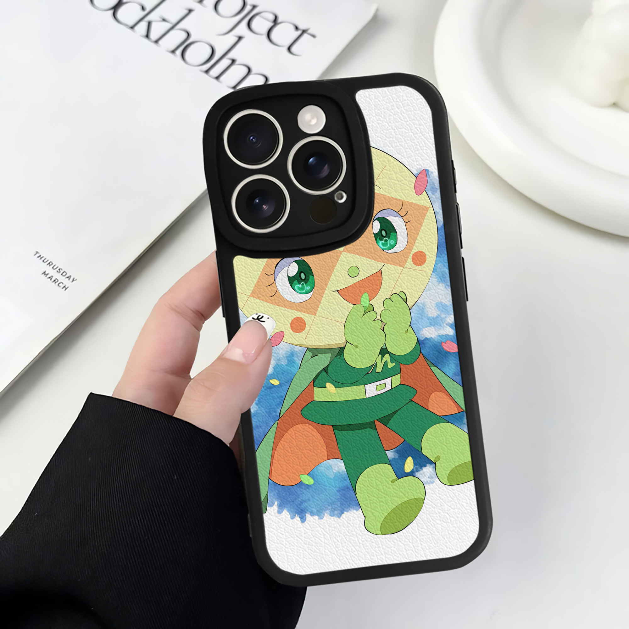 （画像用） アンパンマン Anpanman 【iPhone 16シリーズ対応】シリコンスマホケース（レザー調） 材質：シリコン